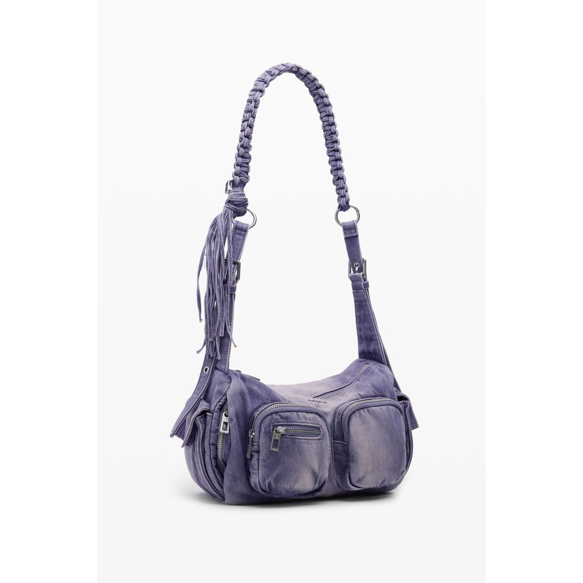 Sac moyen en denim avec poches rouge, DESIGUAL
