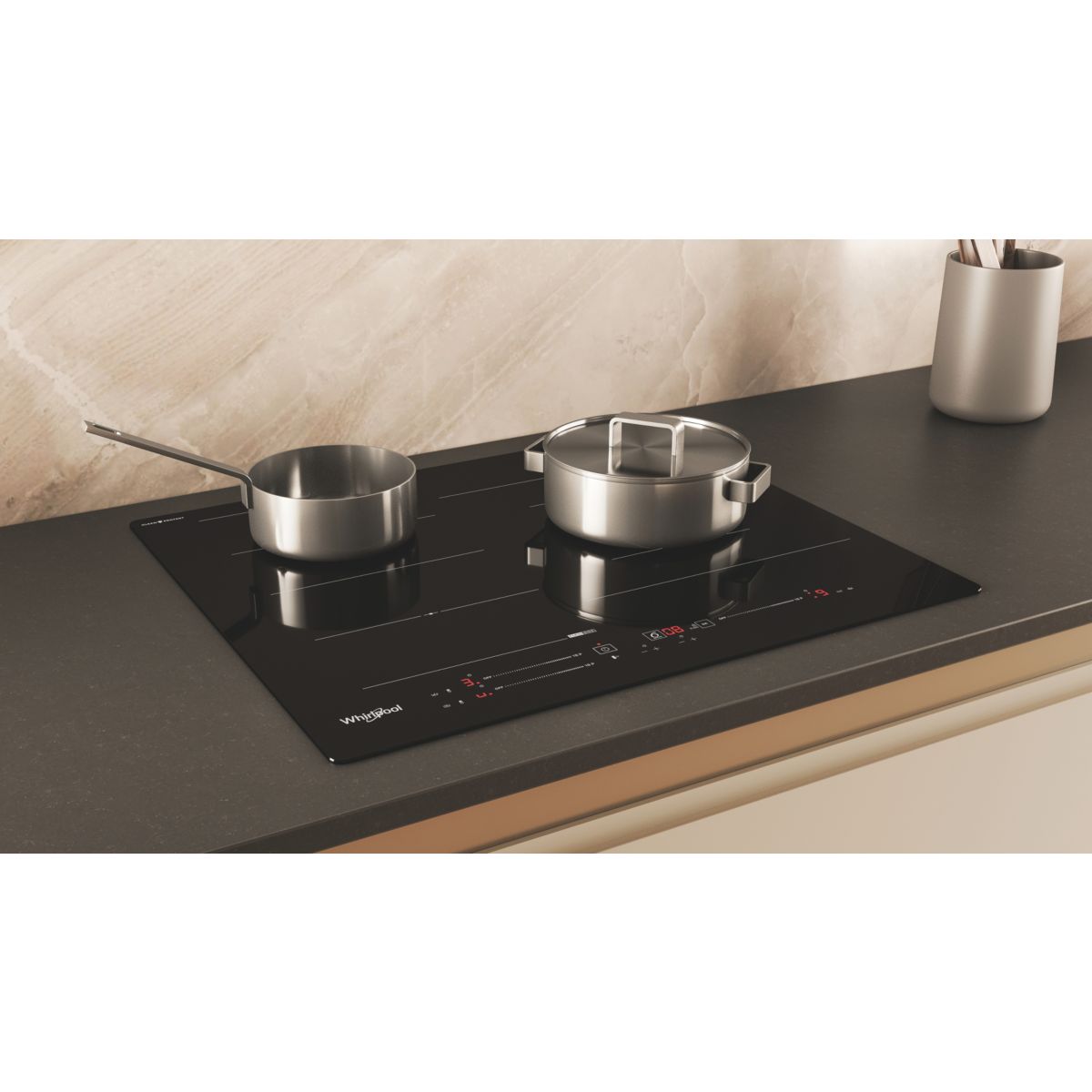 Plaque induction WFS9860CPNE CleanProtect couleur unique, WHIRLPOOL