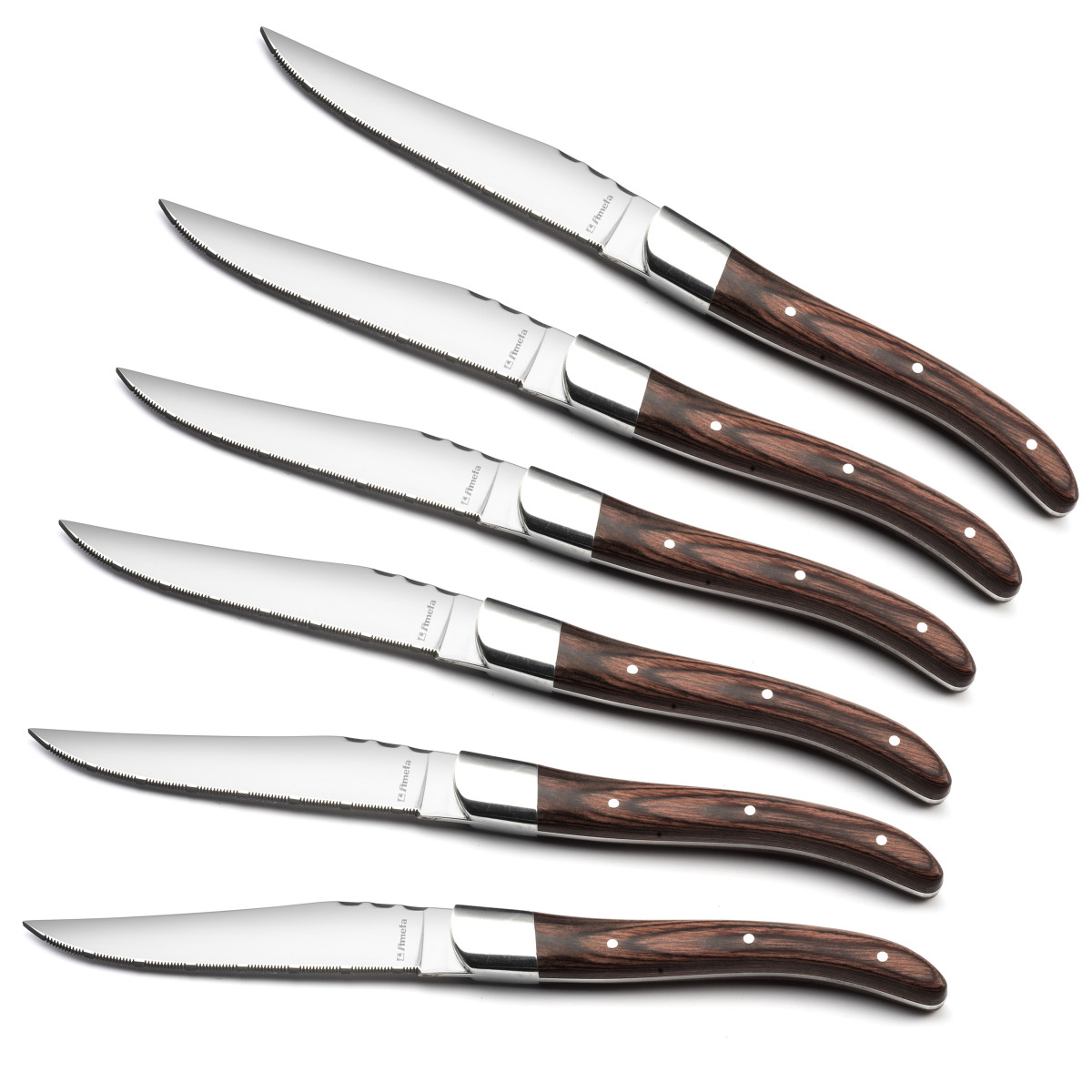 Coffret 6 couteaux steak - ROYAL STEAK gris, AMEFA