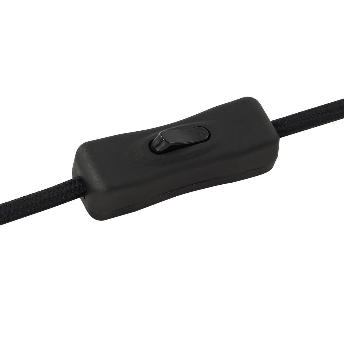 Lampe à poser en métal moderne, Edion noir sable, LINDBY