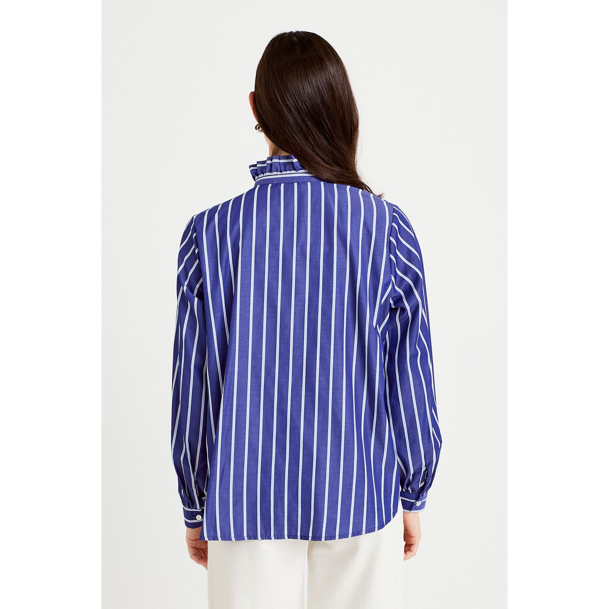Chemise oversize manches longues bleu, CACHE CACHE