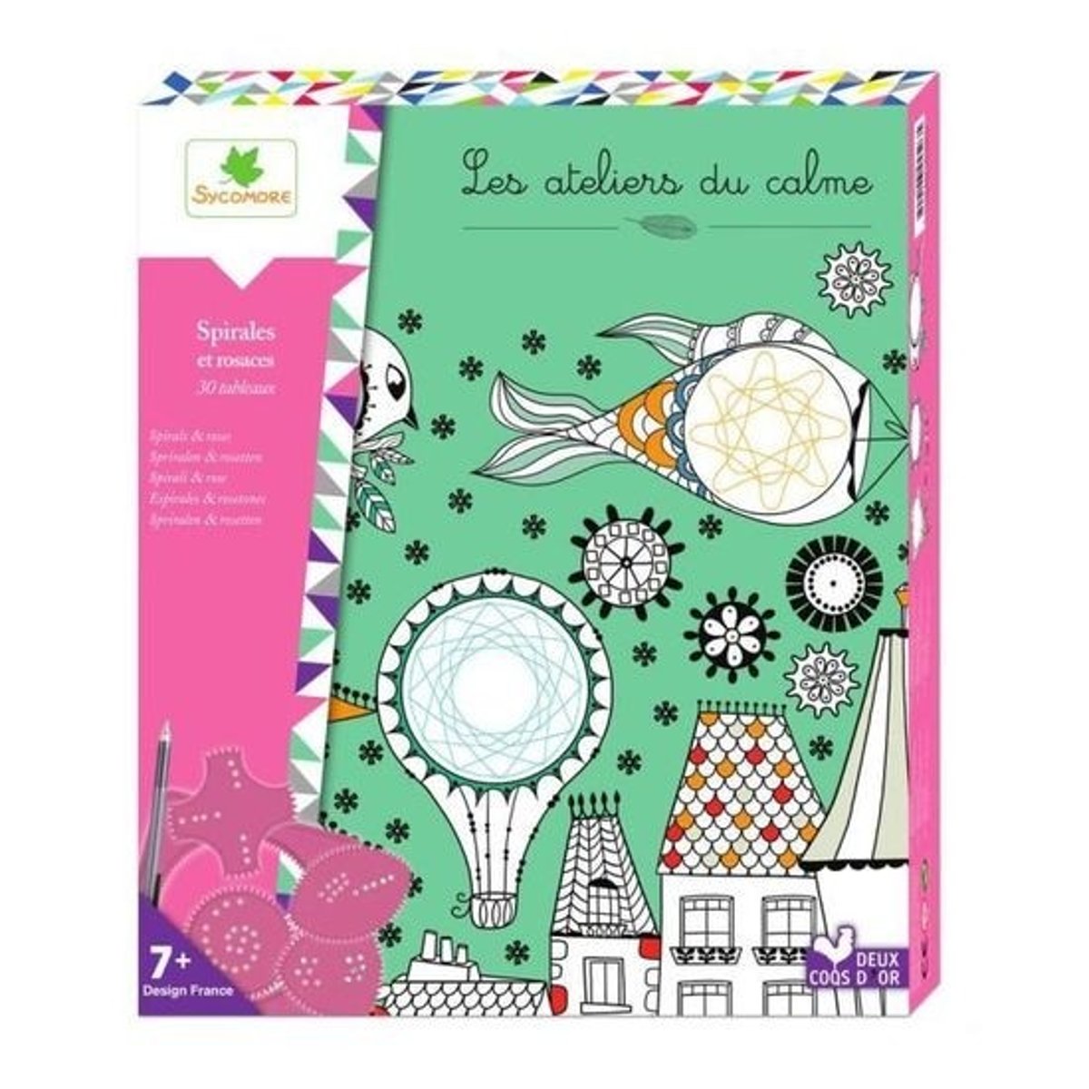 Sycomore - Les Ateliers Du Calme - Tableaux à Spirales Et Rosaces multicolore, SYCOMORE