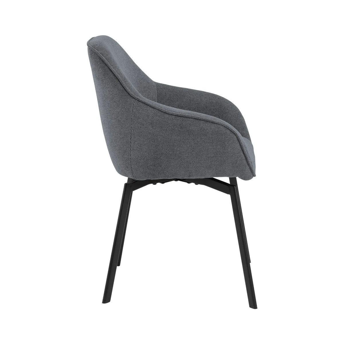 Fauteuils de salle à manger pivotants (lot de 2) - SARA gris, HELLIN, DEPUIS 1862