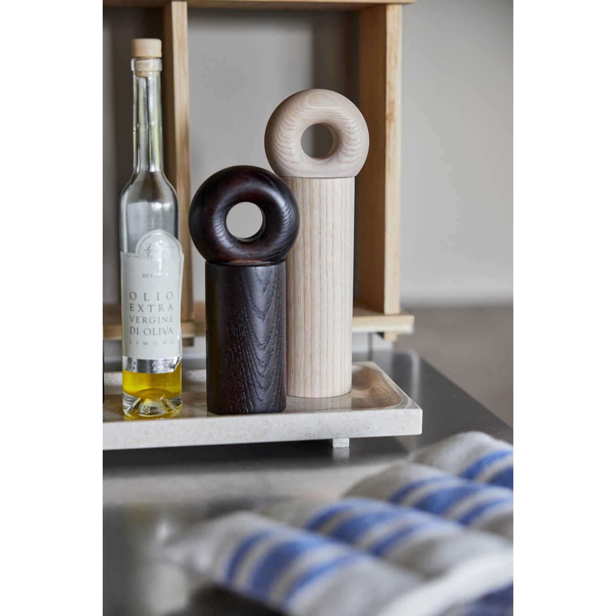 Moulin à sel en bois avec cerceau LIVING naturel, OYOY LIVING DESIGN