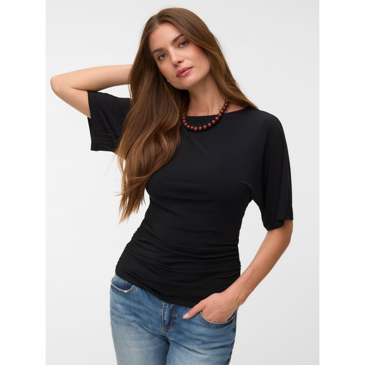 Top noire - black, VERO MODA