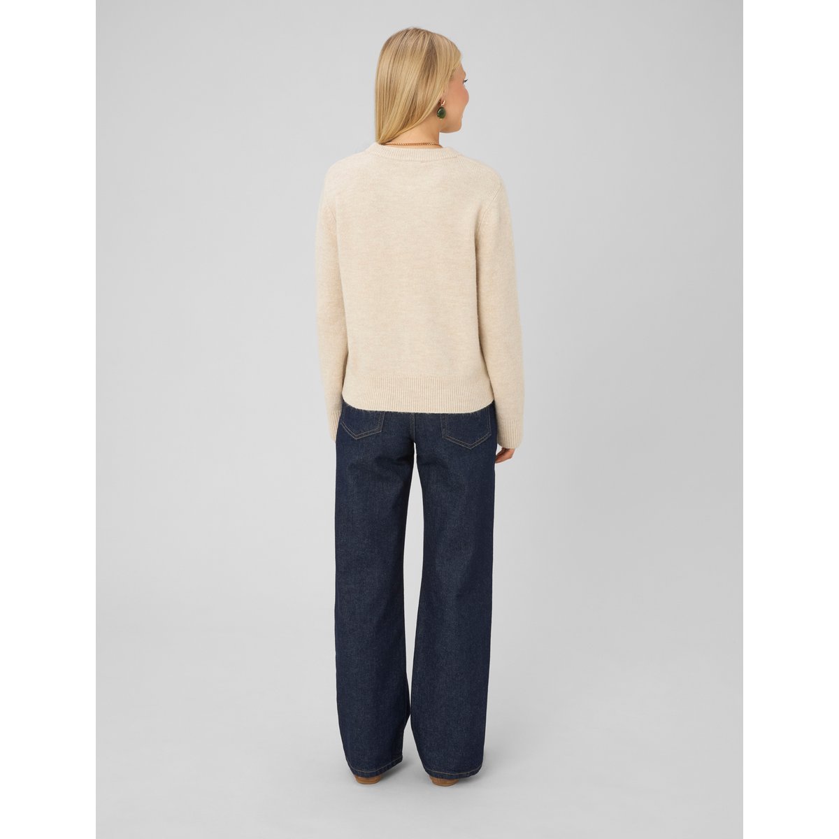 Pull jacquard brown, BZB