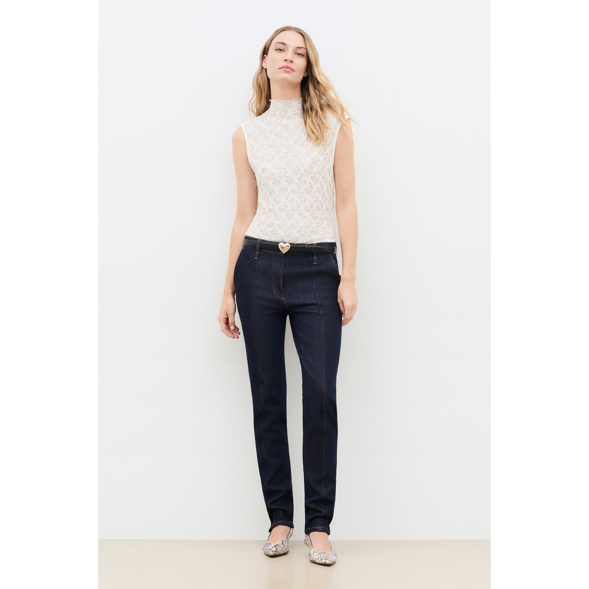 Pantalon slim moderne PWESLEYDENIM denim brut, CAROLL