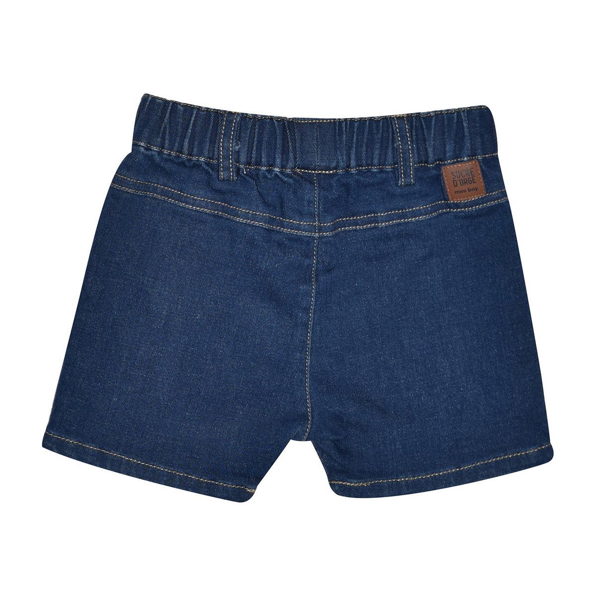 Tee shirt bermuda en jean edouard bleu, SUCRE D'ORGE