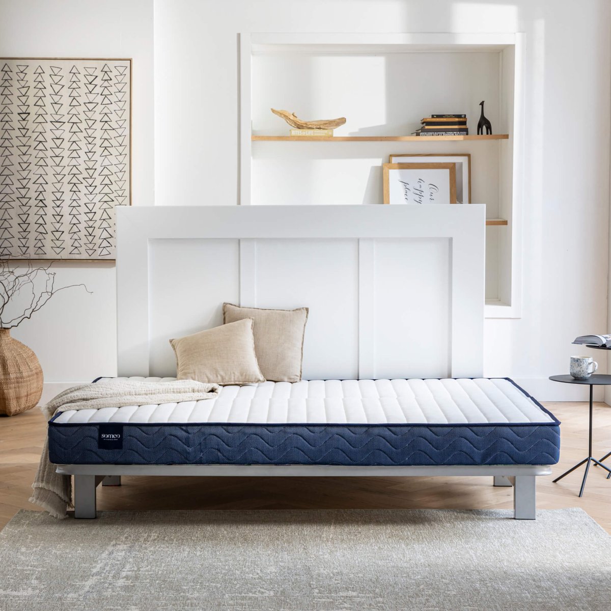 Matelas ressorts Rêve 500 clic-clac blanc, SOMEO