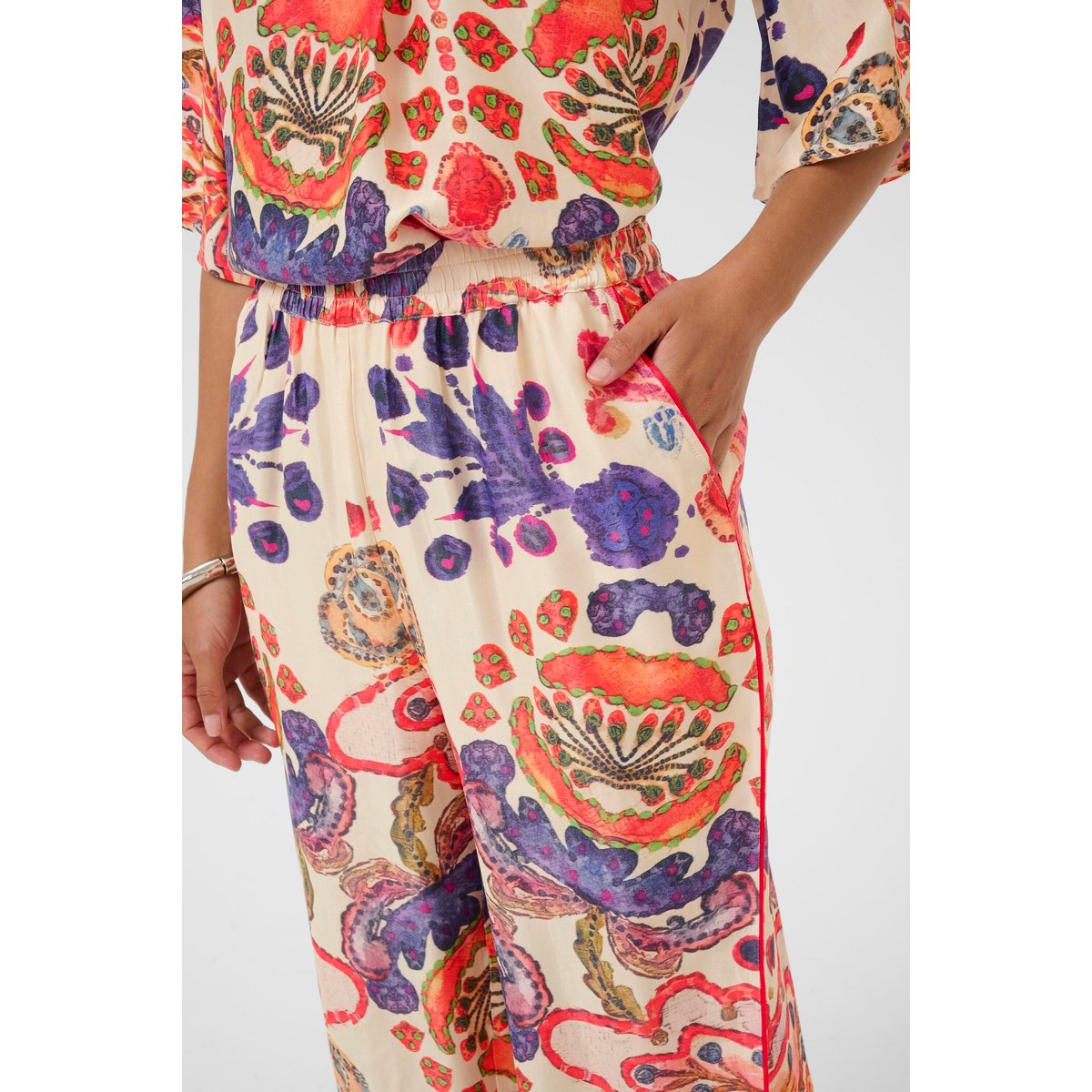 Pantalon casual bleu rose blue/pink, CULTURE