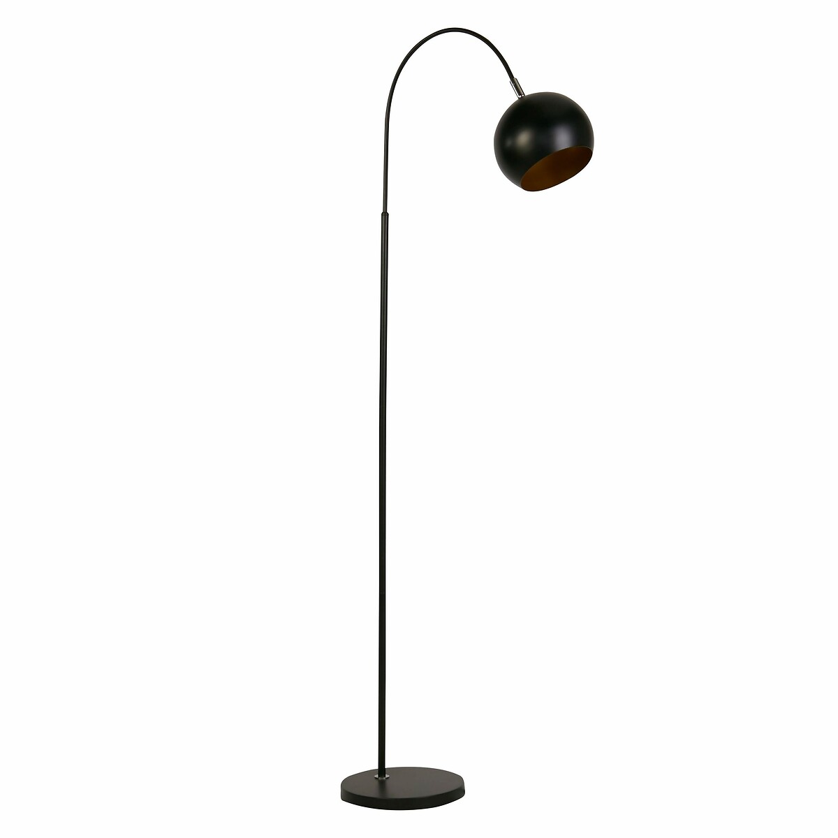 Novato Arch Floor Lamp in Matt Black black, SO'HOME