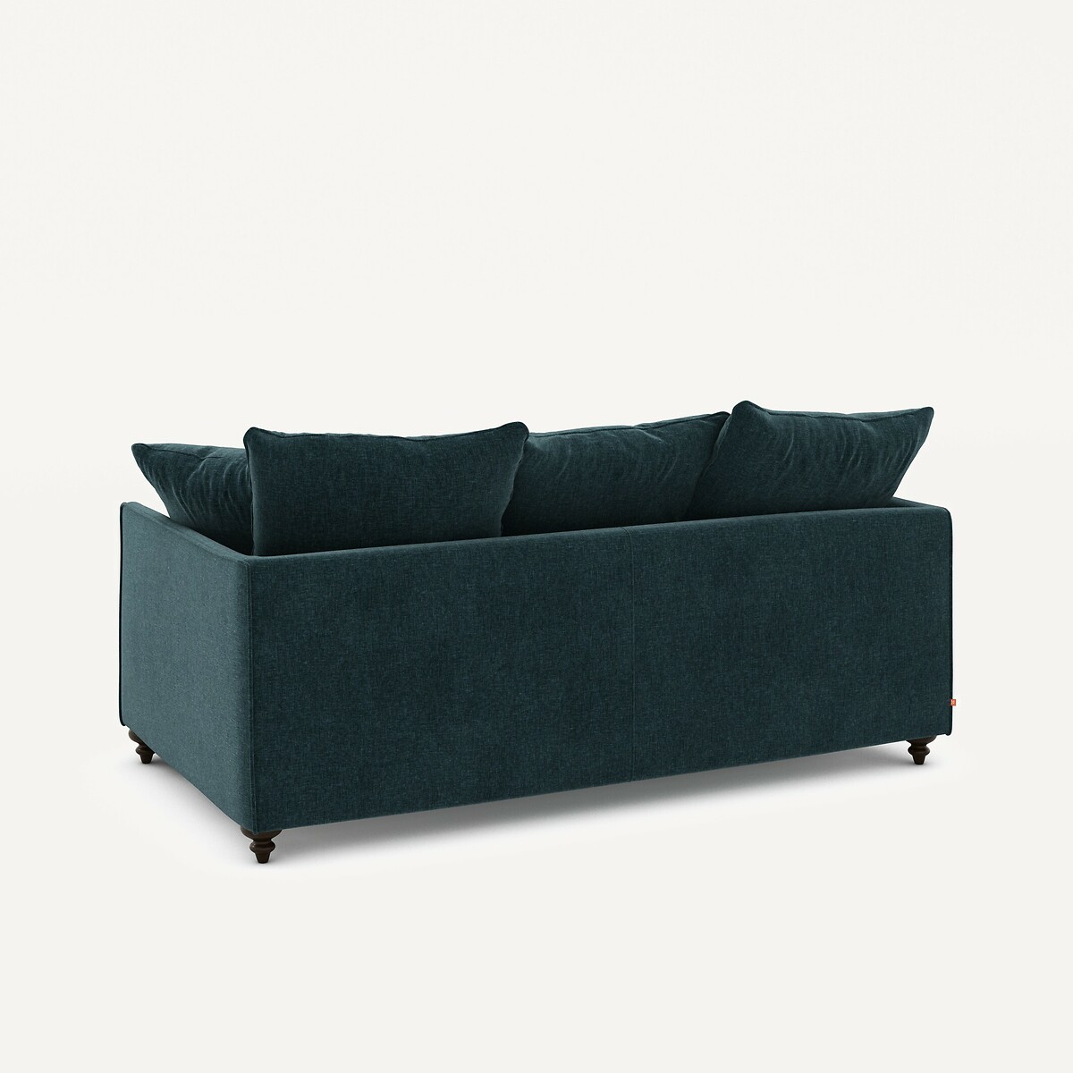Divano letto compatto, velluto di ciniglia, Lazare verde acqua, AM.PM