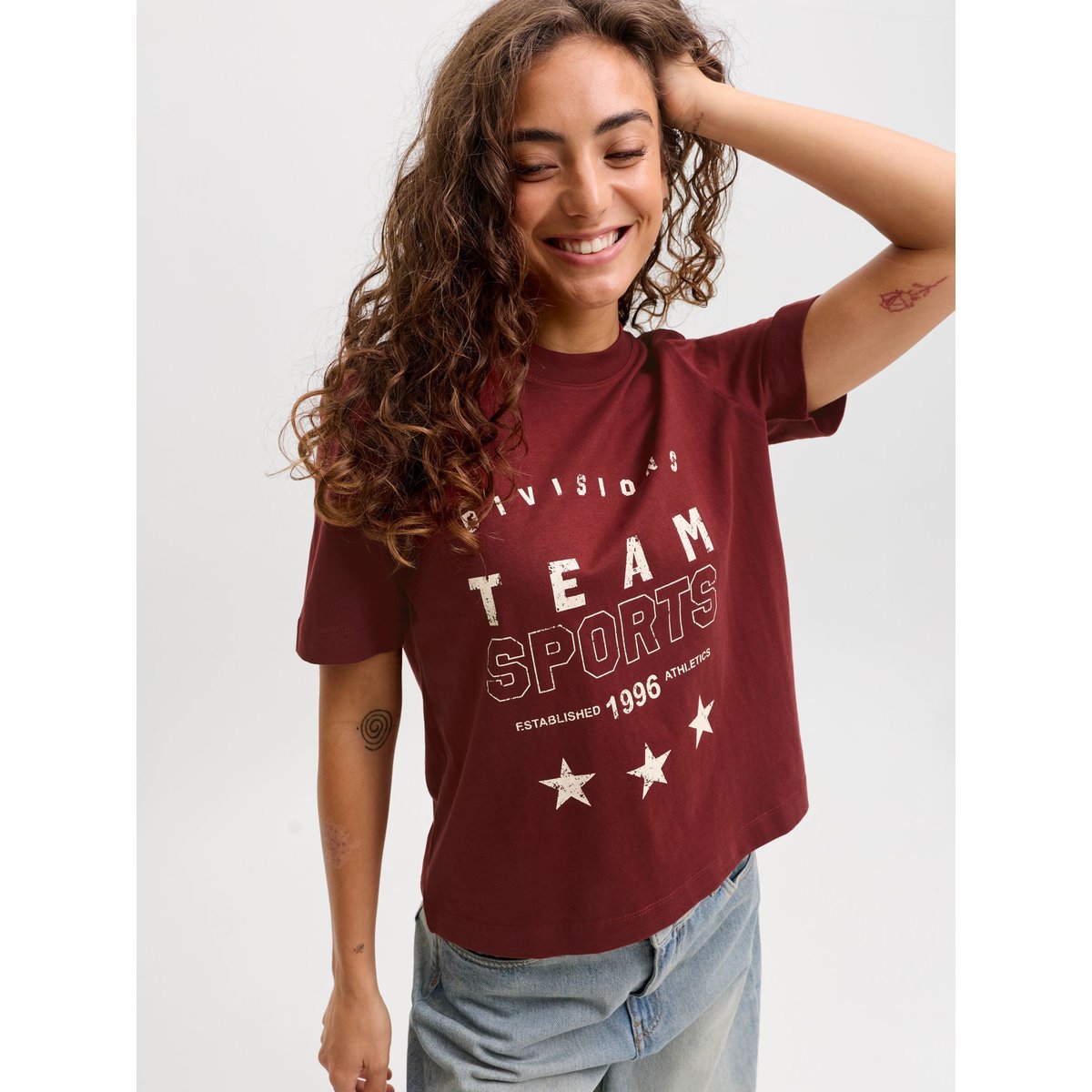 T-Shirt madder brown 1, JJXX