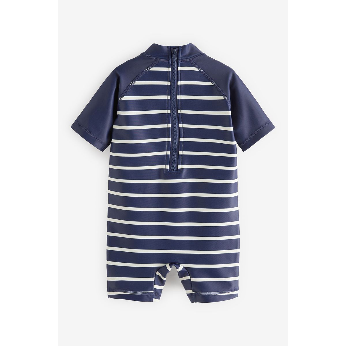 Maillot de bain une-pièce anti uv bleu marine rayé, NEXT