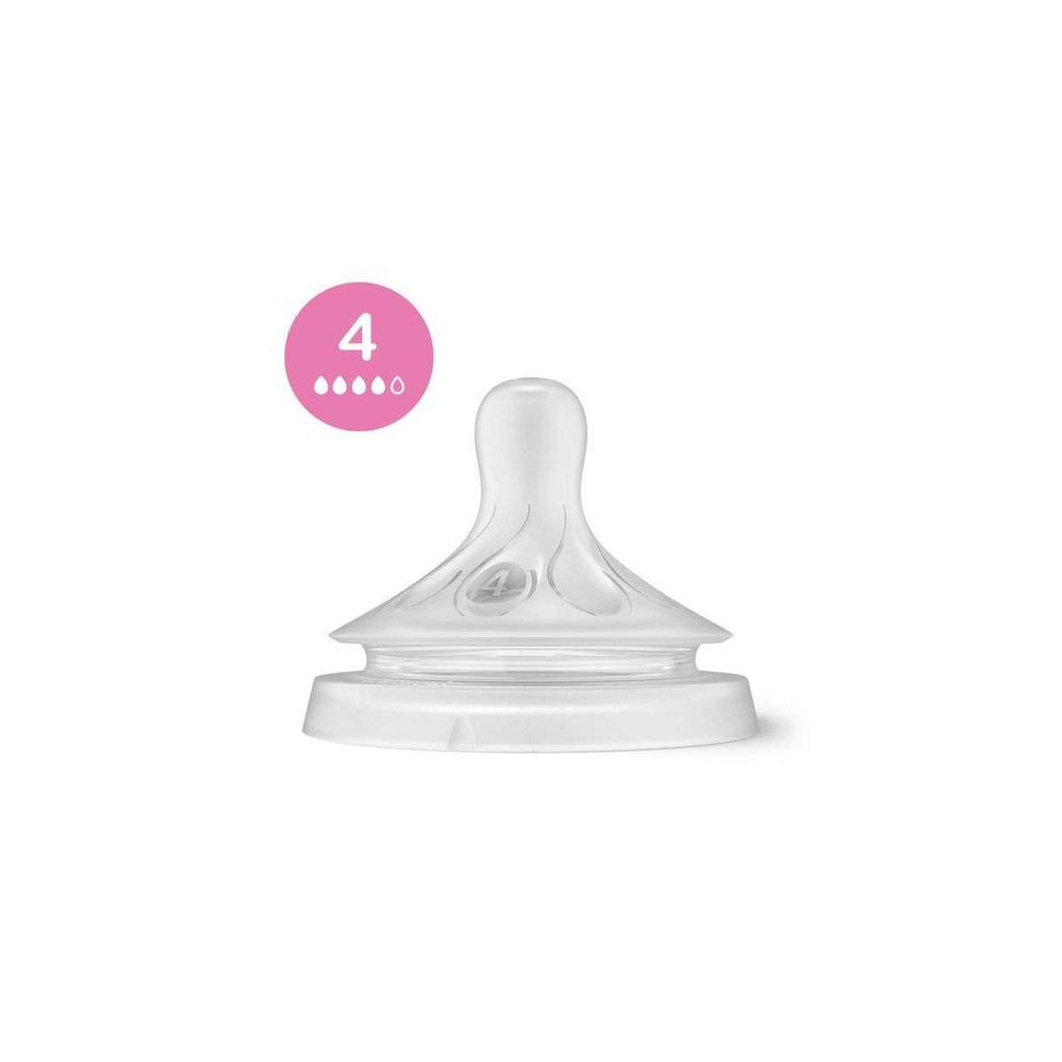 Lot de 3 tétines Natural Response transparent, PHILIPS AVENT