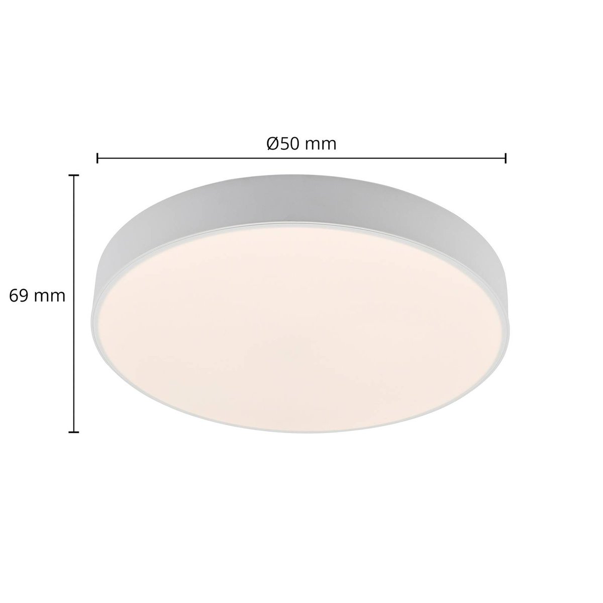 Plafonnier  moderneLED, Simera blanc, LINDBY