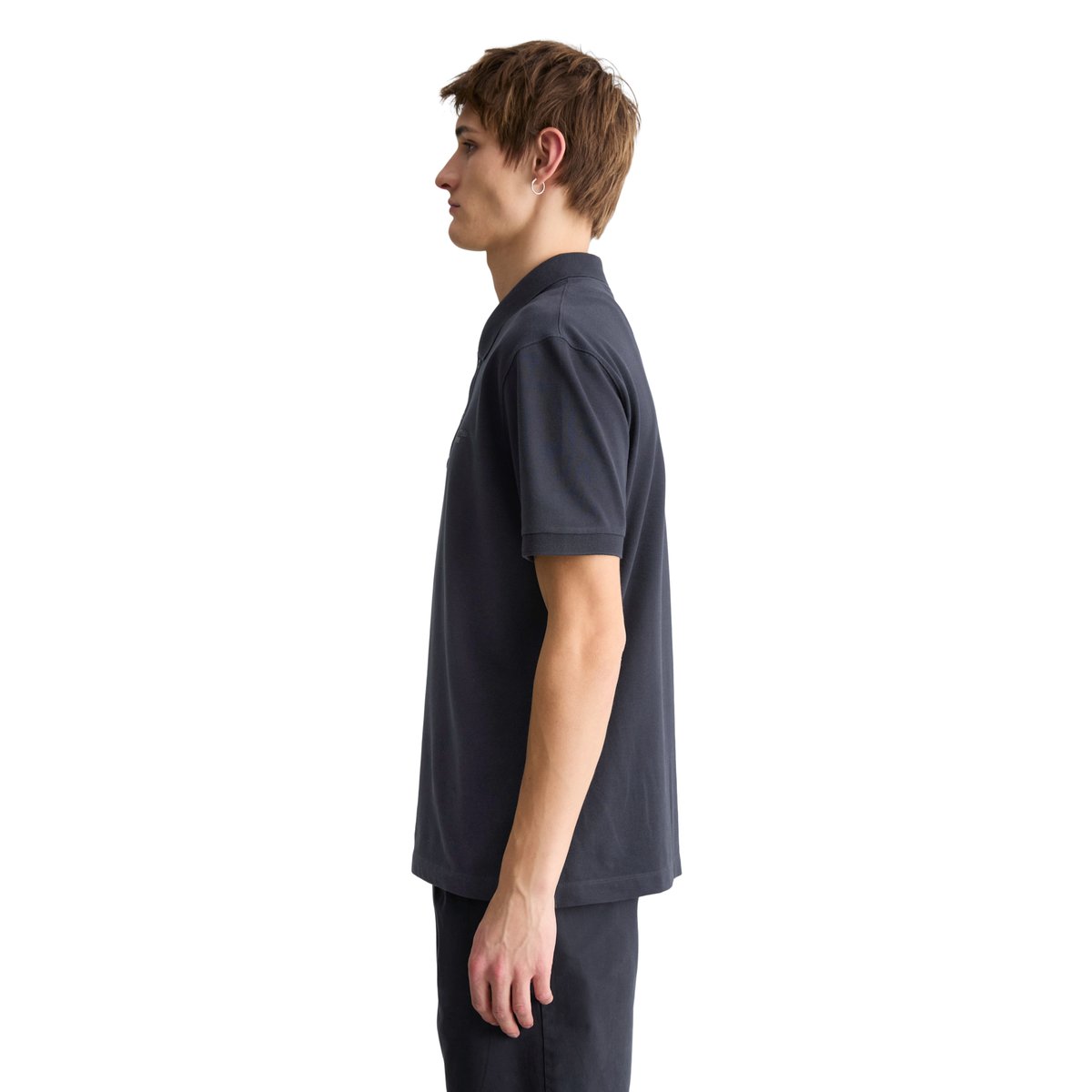 Polo en jersey régulier en pur coton bio bleu foncé, MARC O’POLO DENIM