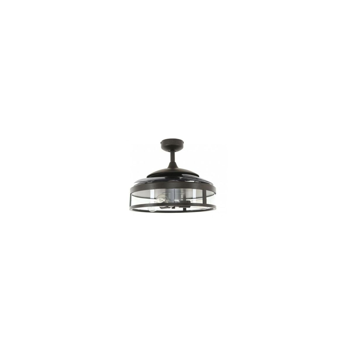 Ventilateur plafond CLASSIC noir - gris, BOUTICA-DESIGN