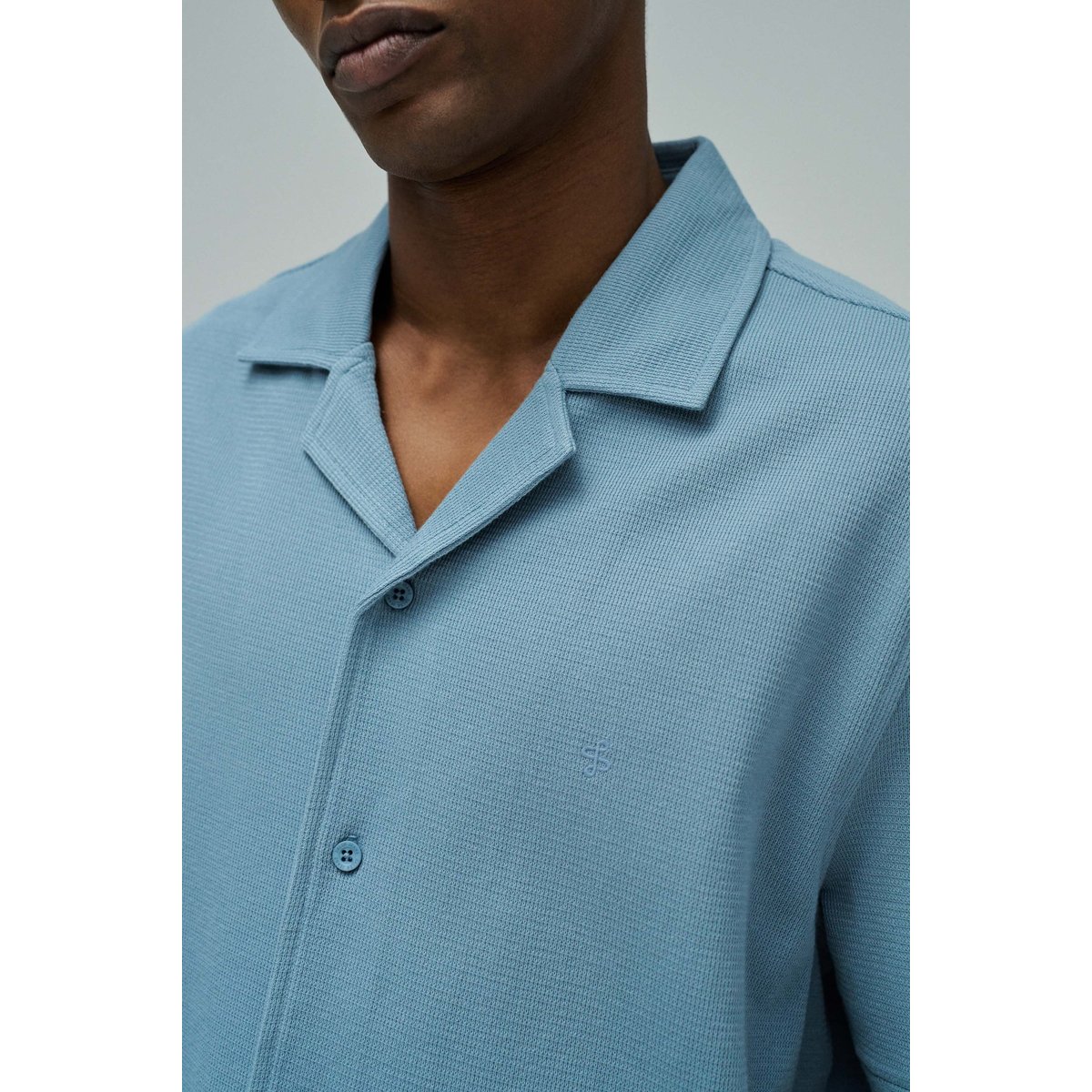 CHEMISE TEXTURÉE bleu, SALSA JEANS