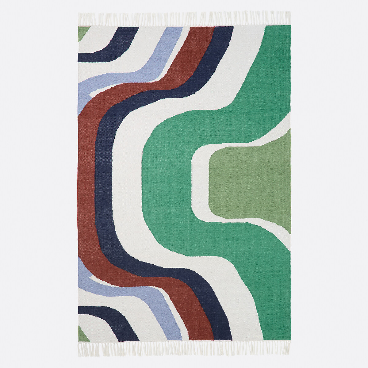 Tapis intérieur et extérieur, en polyester recyclé vert, MAPOÉSIE X LA REDOUTE INTÉRIEURS