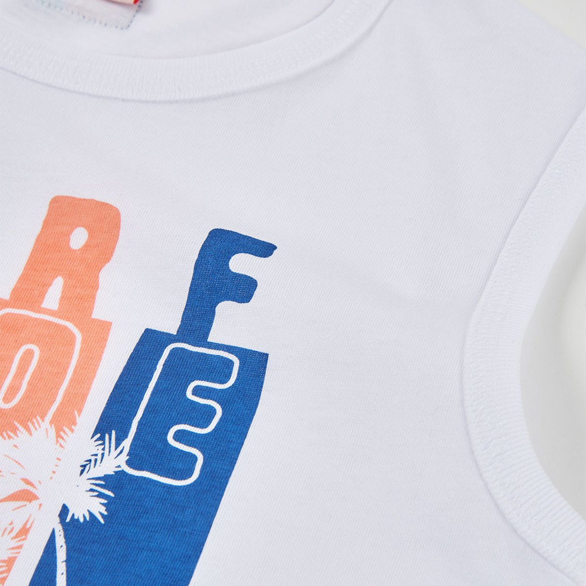T-shirt à mancs courtes en coton blanc, BOBOLI