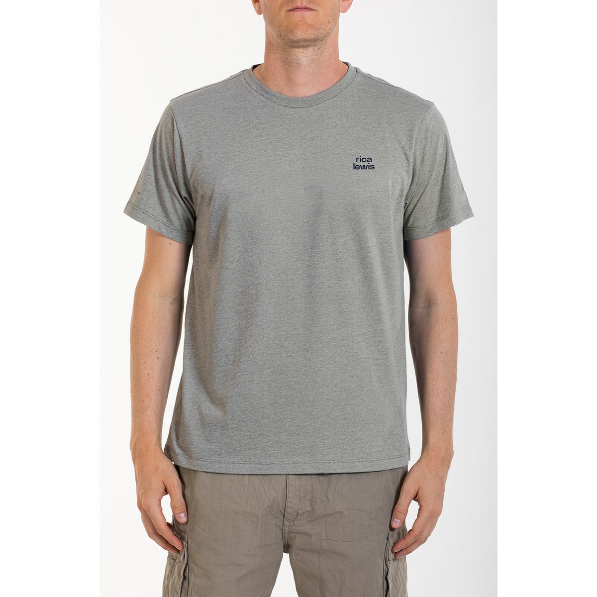 T-shirt Essentiel en coton SIGNAT6 gris, RICA LEWIS