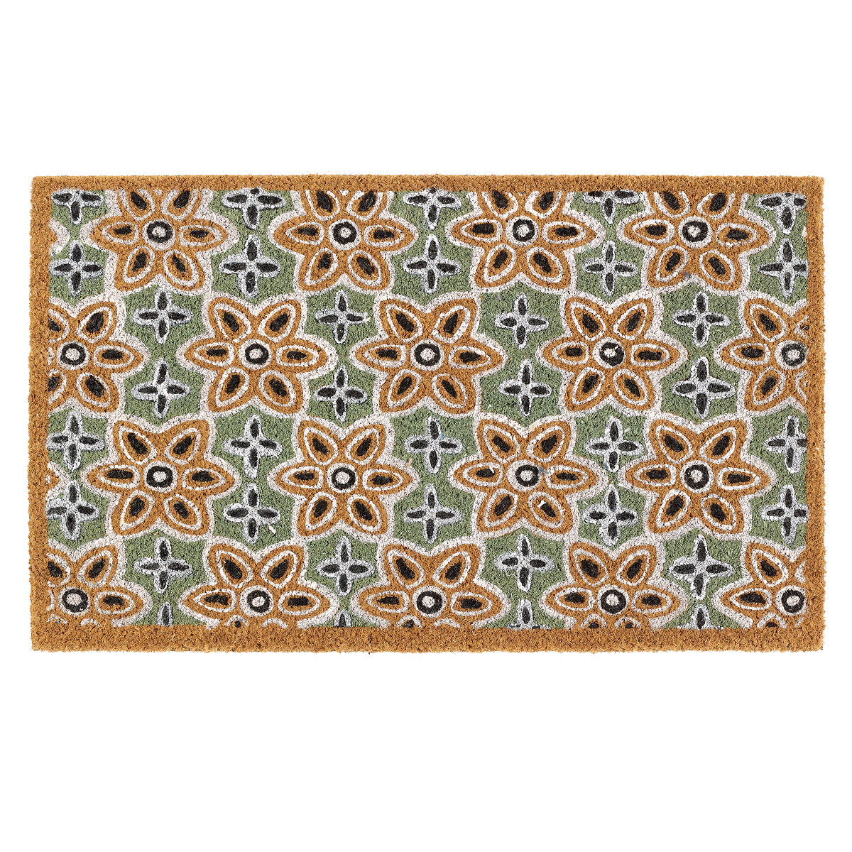 Woodblock Print Doormat sage, MY MAT