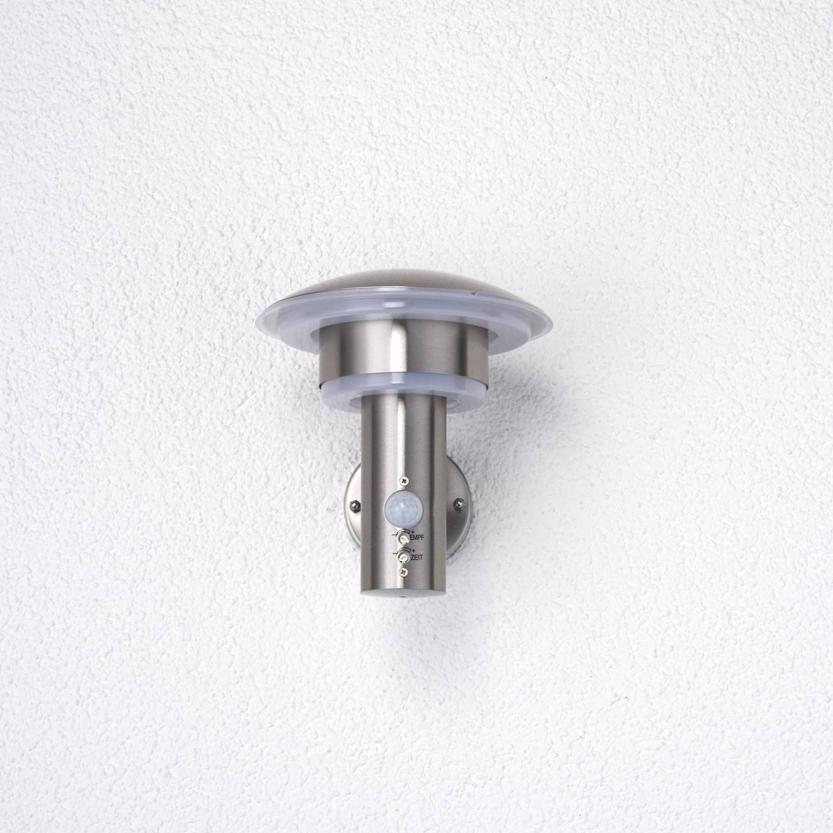 Applique extérieure en inox moderneLED acier inoxydable, blanc transparent, LINDBY