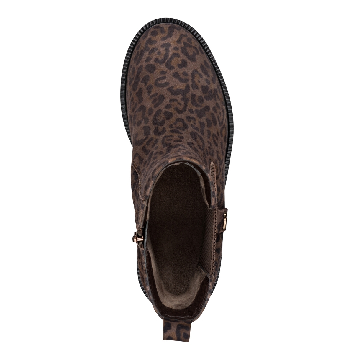 Bottine Chelsea en cuir beige crème, TAMARIS