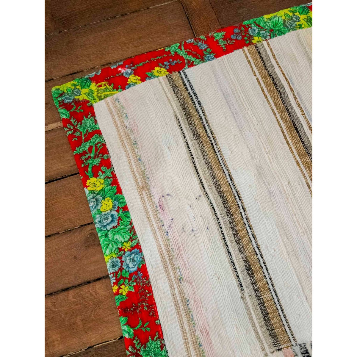 Tapis au rebord à motifs Olivier N°129 - Bon état multicolore, DEBONGOUT