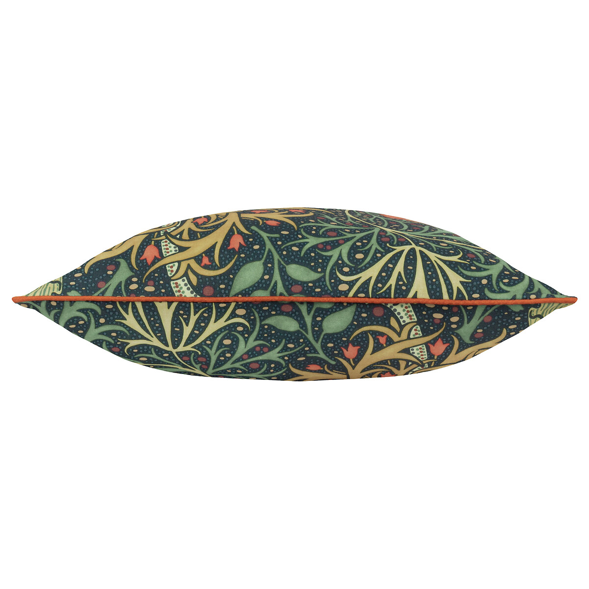 Seaweed Printed Piped Indoor/Outdoor Cushion indigo, MORRIS & CO.