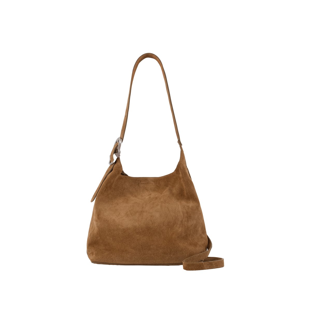 Sac seau cuir velours Taille M beige, IKKS