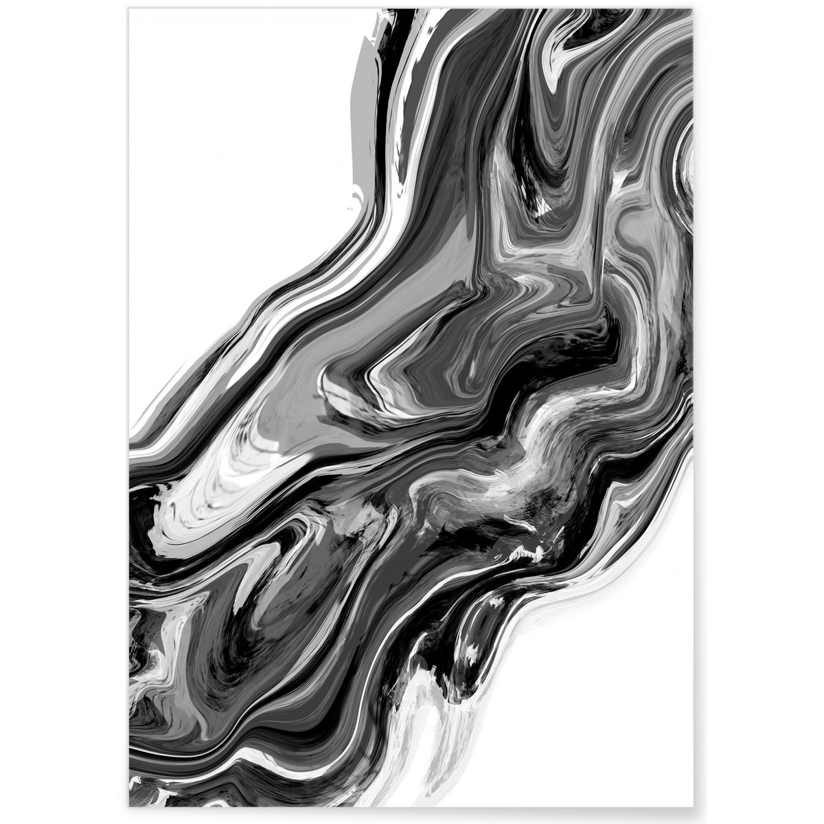 Affiche Marbre 1 blanc, L'AFFICHERIE
