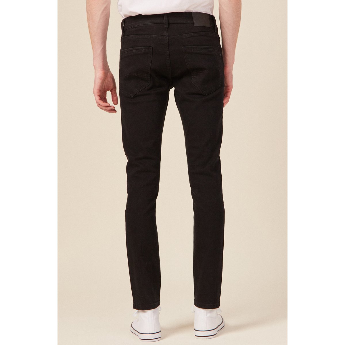Jeans slim longueur 32 denim noir, BONOBO