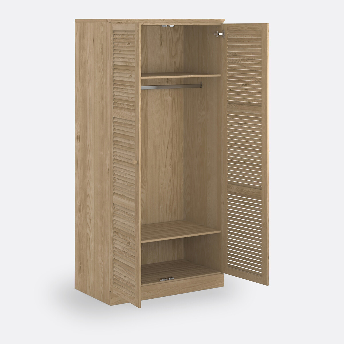 Armoire 2 portes, Mayor bois clair brut, SO'HOME