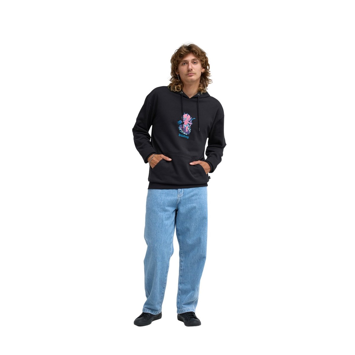 Sweat à capuche BURLEIGH noir black, BILLABONG