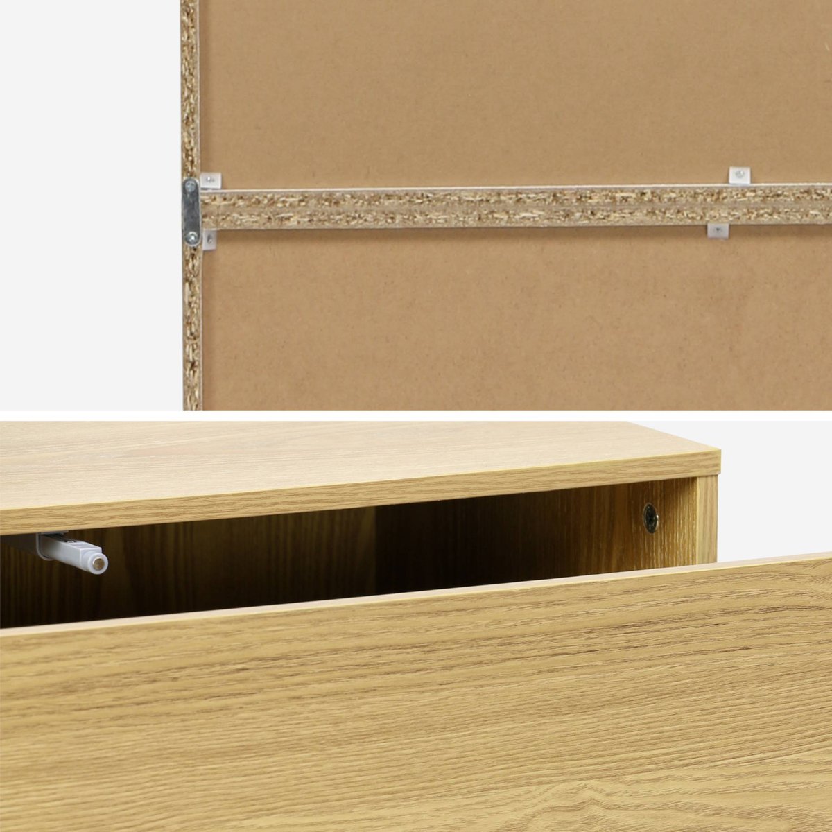 Etagère, bibliothèque modulable décor bois 3 éléments - 3 tiroirs 8 niches KOMPO chêne, SWEEEK