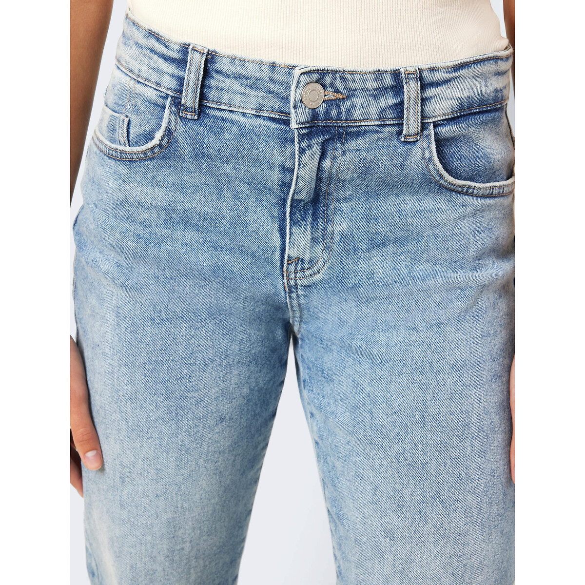 Jean large, taille standard light blue, NOISY MAY