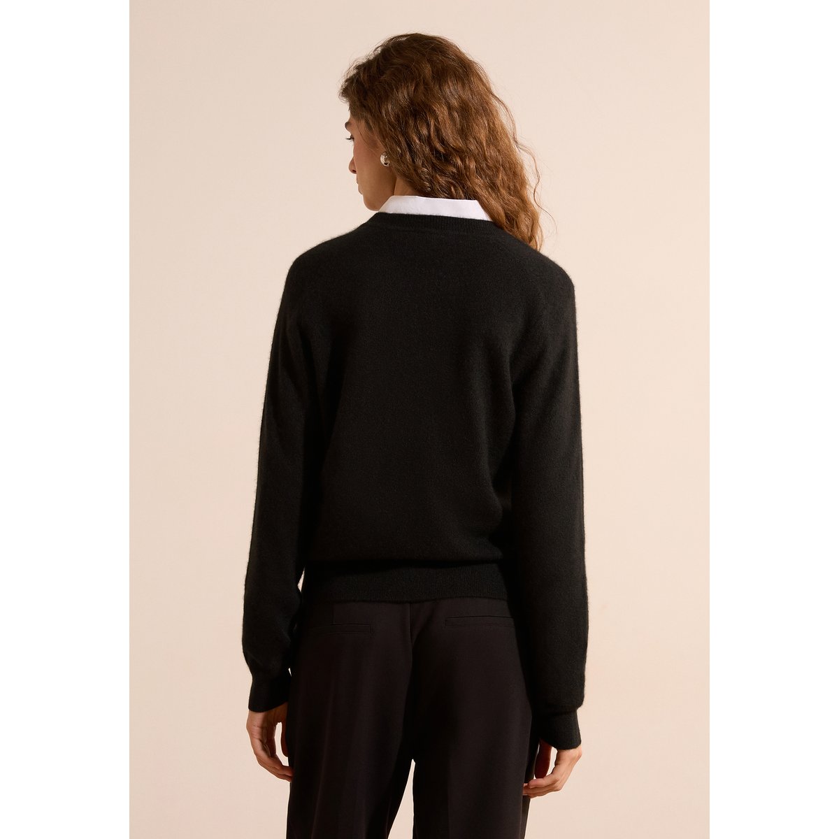 Pull col rond 100% cachemire SIMONETTA COL noir, ETAM