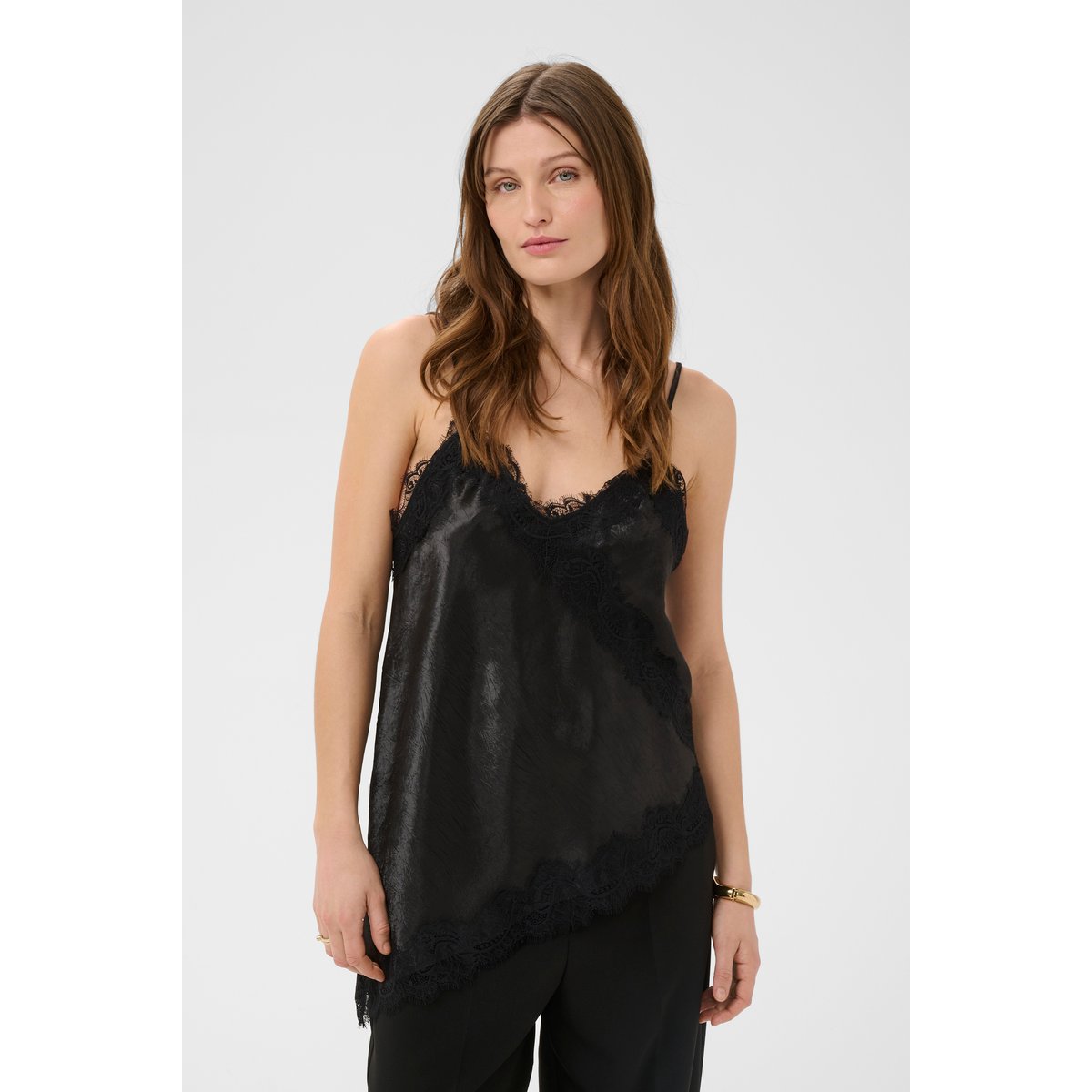 Blouse sans manches noir black, SOAKED IN LUXURY