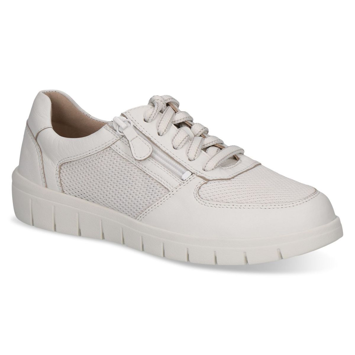 Basket zippée blanc crème, CAPRICE