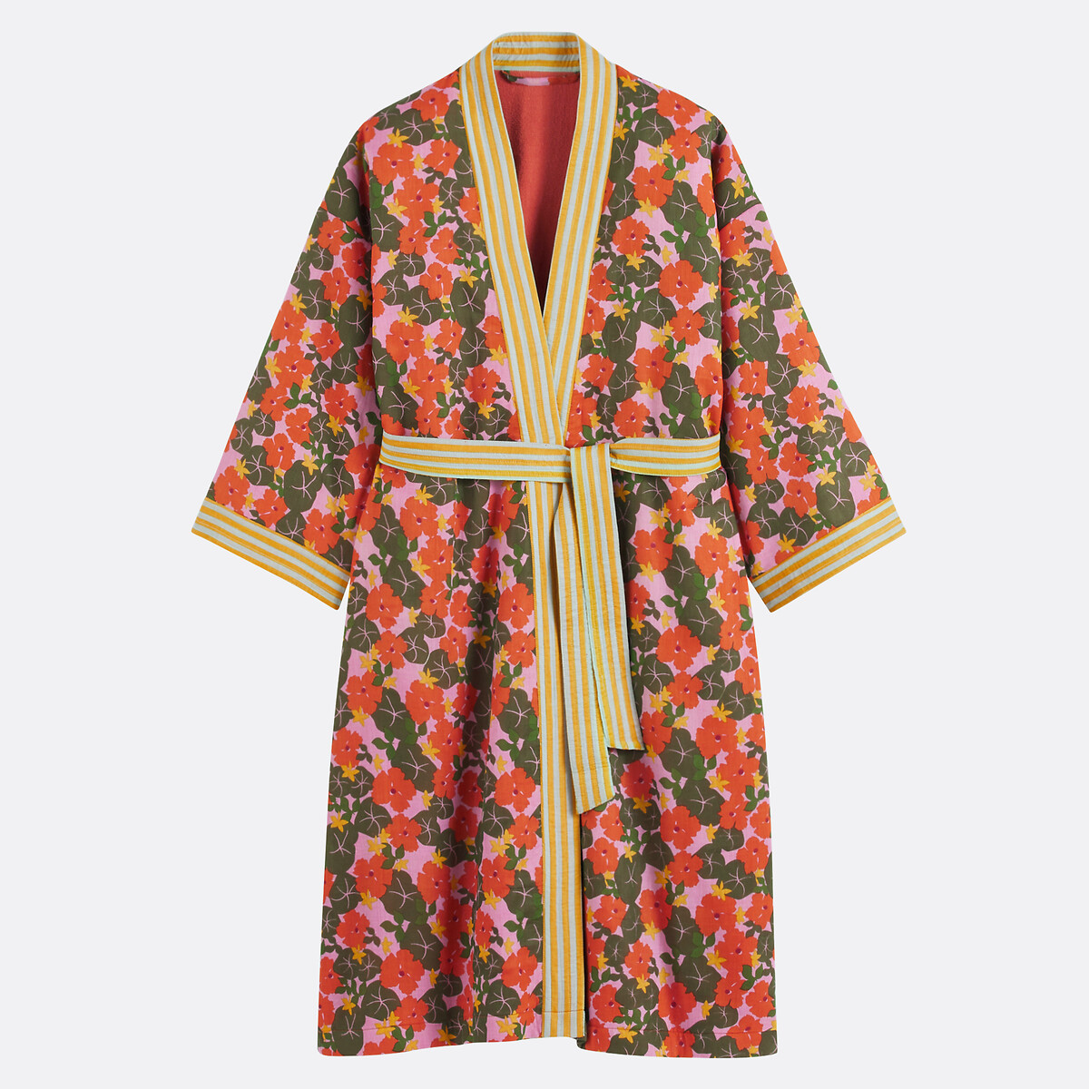 Peignoir de bain kimono, envers éponge, Léna multicolore, LA REDOUTE INTERIEURS