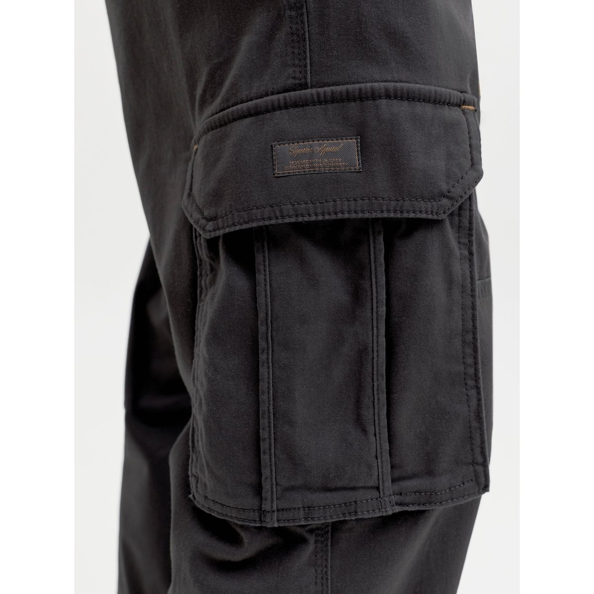 Pantalon Cargo black 1, JACK & JONES