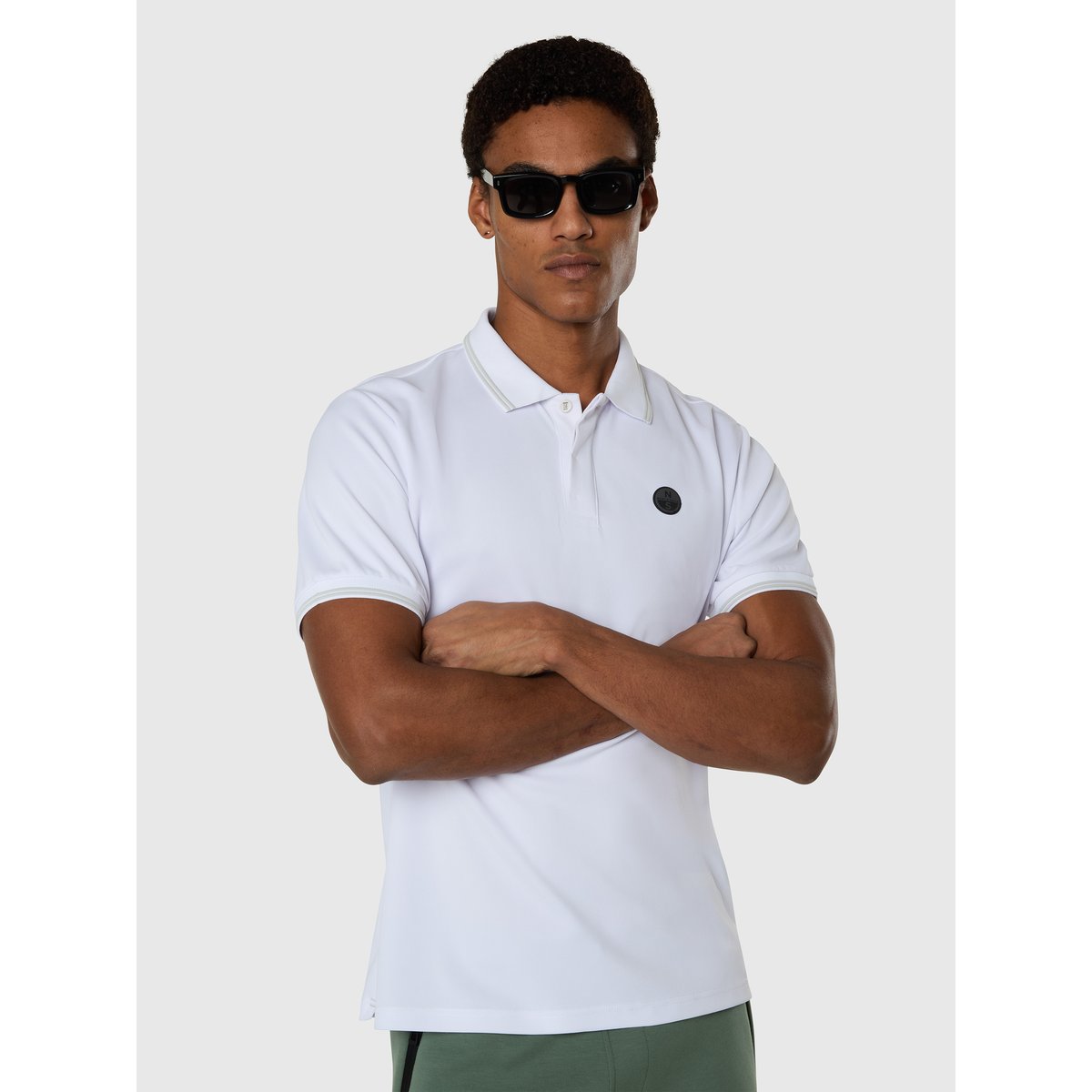 Polo à manches courtes COOLMAX® blanc, NORTH SAILS