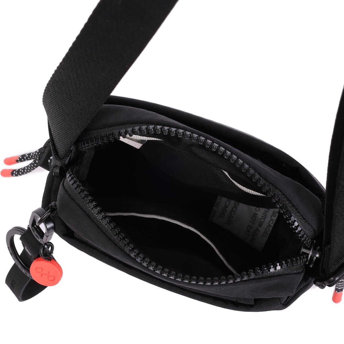 Sac bandoulière compact avec poche bouteille black, HEDGREN