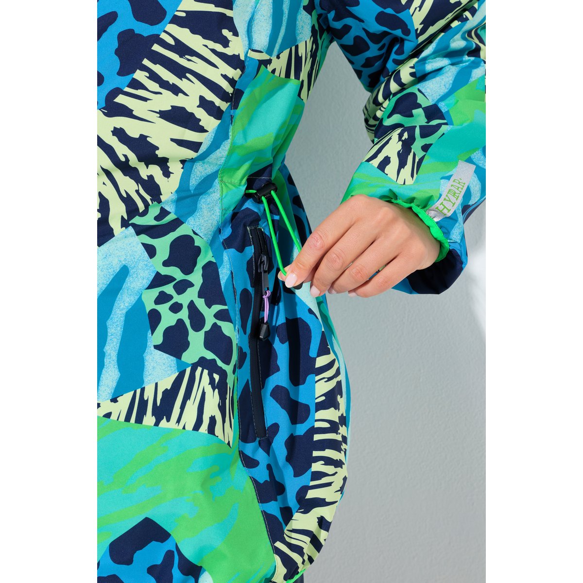 Veste de pluie technique, motifs animal menthe verte, ULLA POPKEN