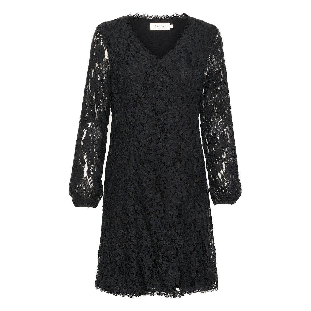 Jersey dress noir pitch black, CREAM