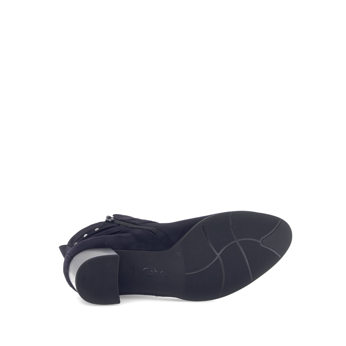 Bottines élégantes en cuir à talon décroché bleu, GABOR