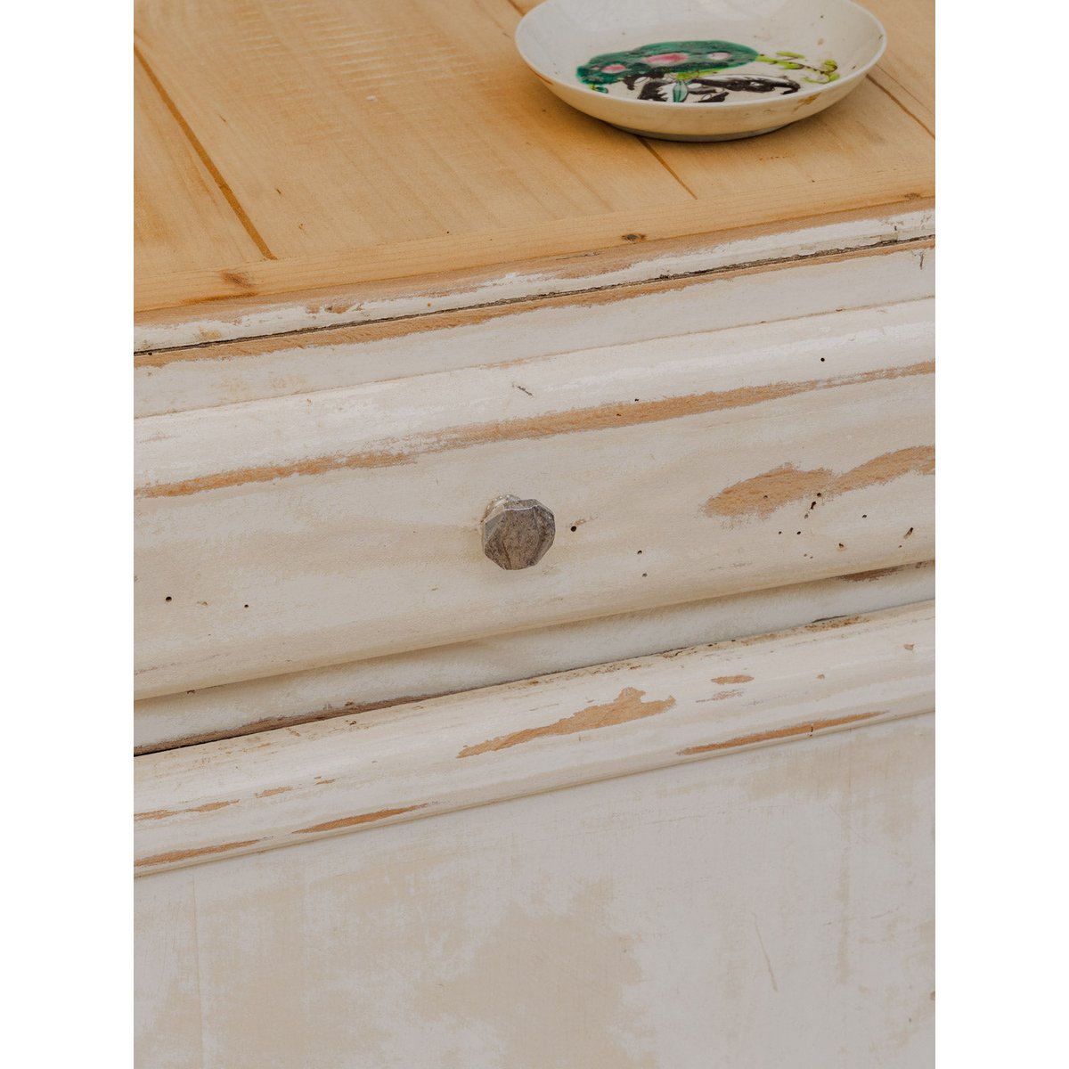 Meuble d'appoint en bois blanc Gilbert N°1778 - Bon état blanc, DEBONGOUT
