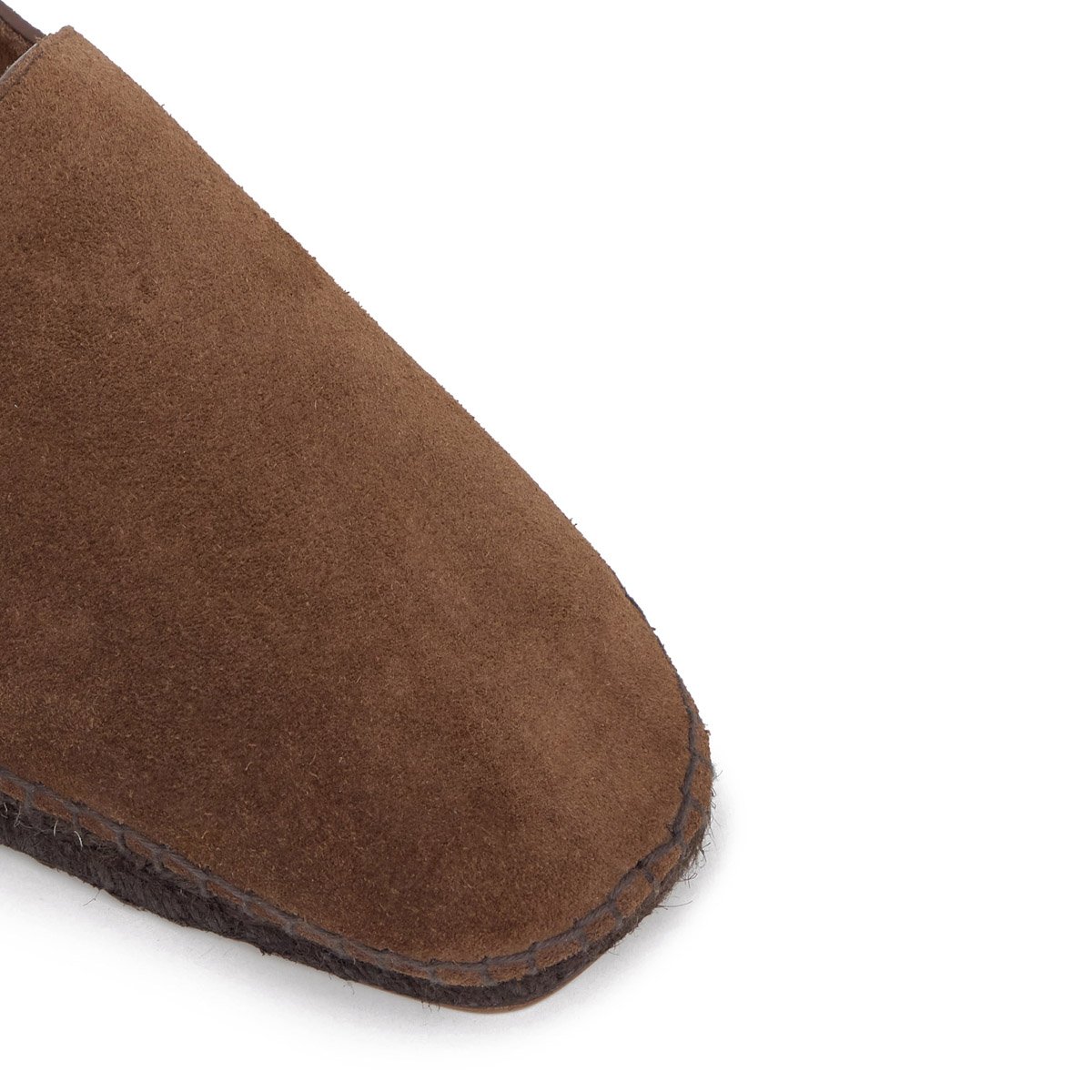 Espadrilles plates à plateforme tressée PIERO PLATFORM chocolat, CASTANER